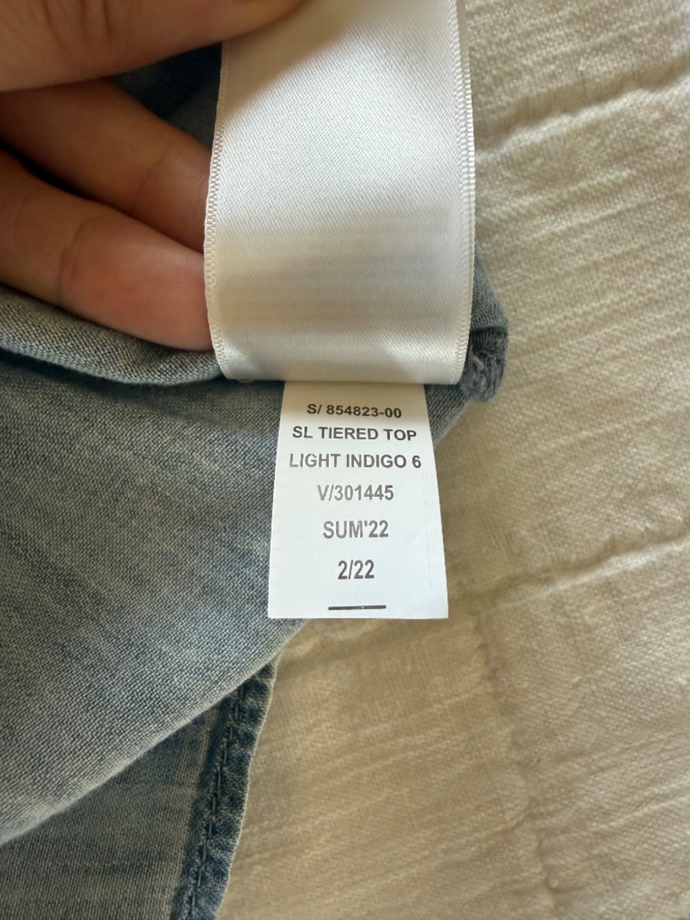 GAP Denim Tiered Top - Picture 6 of 7